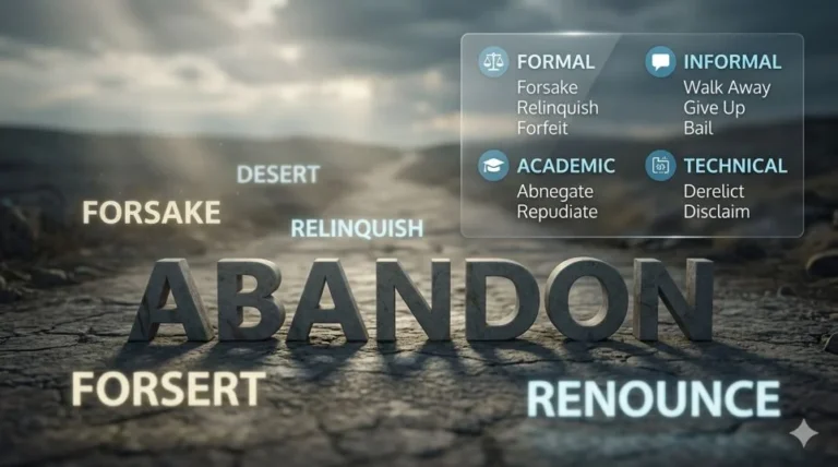 Synonyms for Abandon