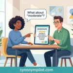 Synonyms for Moderate