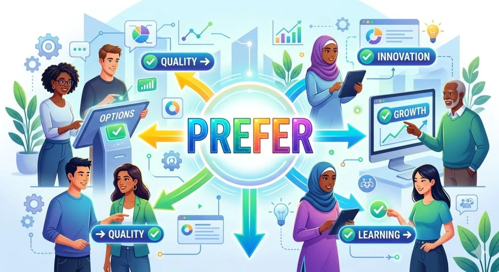 Synonyms for Prefer