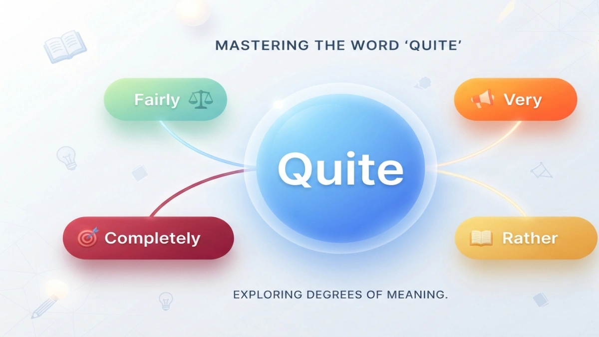 Synonyms for Quite