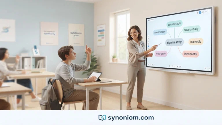 Synonyms for Significantly