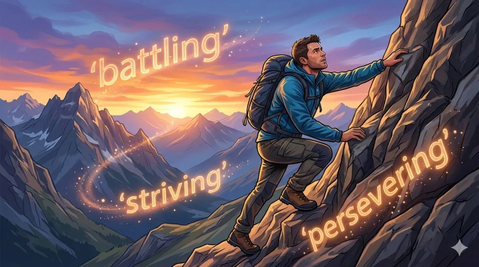 Synonyms for Struggling