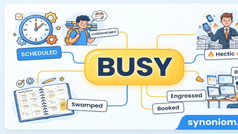 Synonyms of Busy