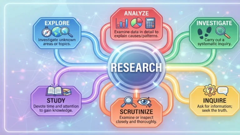 Synonyms of Research