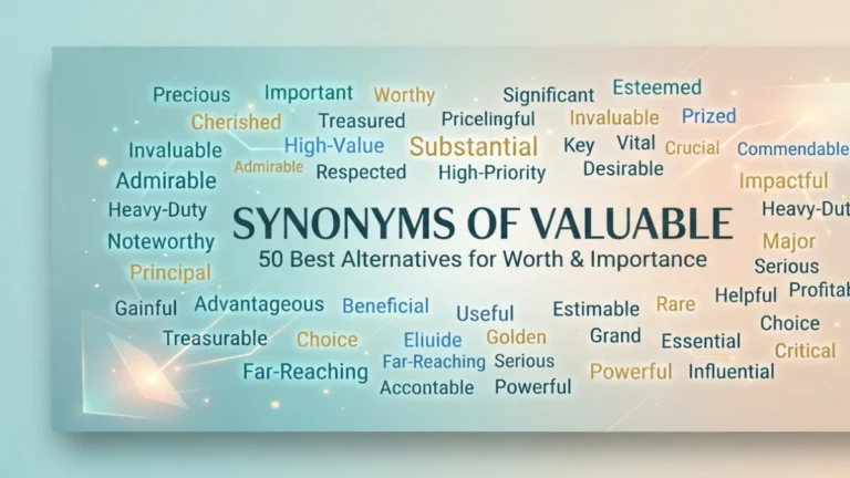 Synonyms of Valuable
