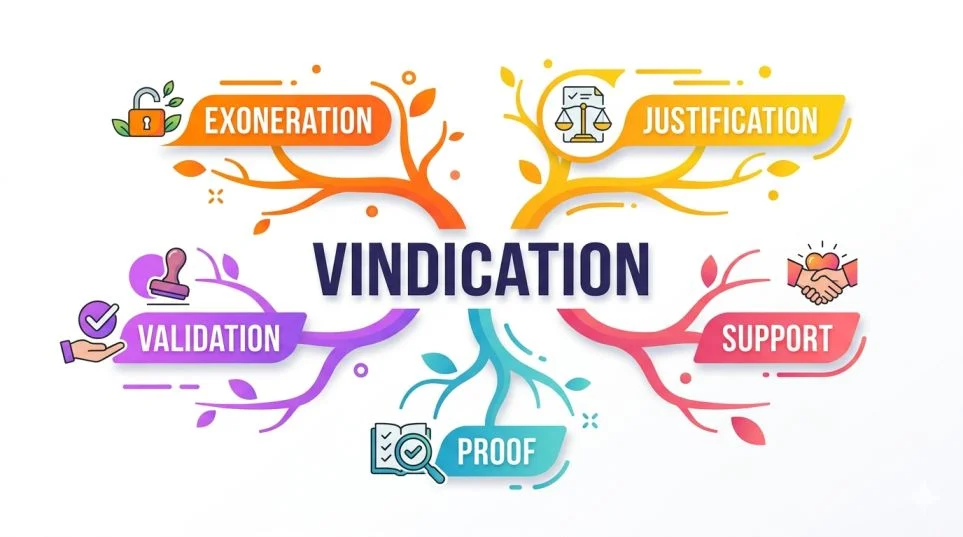Synonyms of Vindication