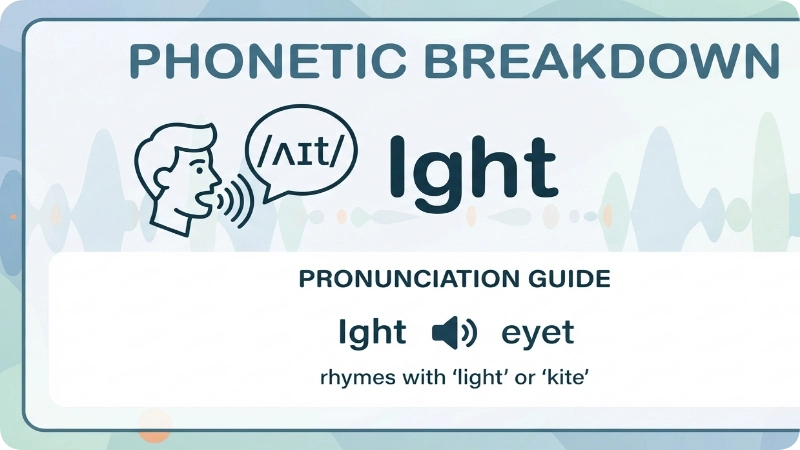 How to Pronounce "Ight"