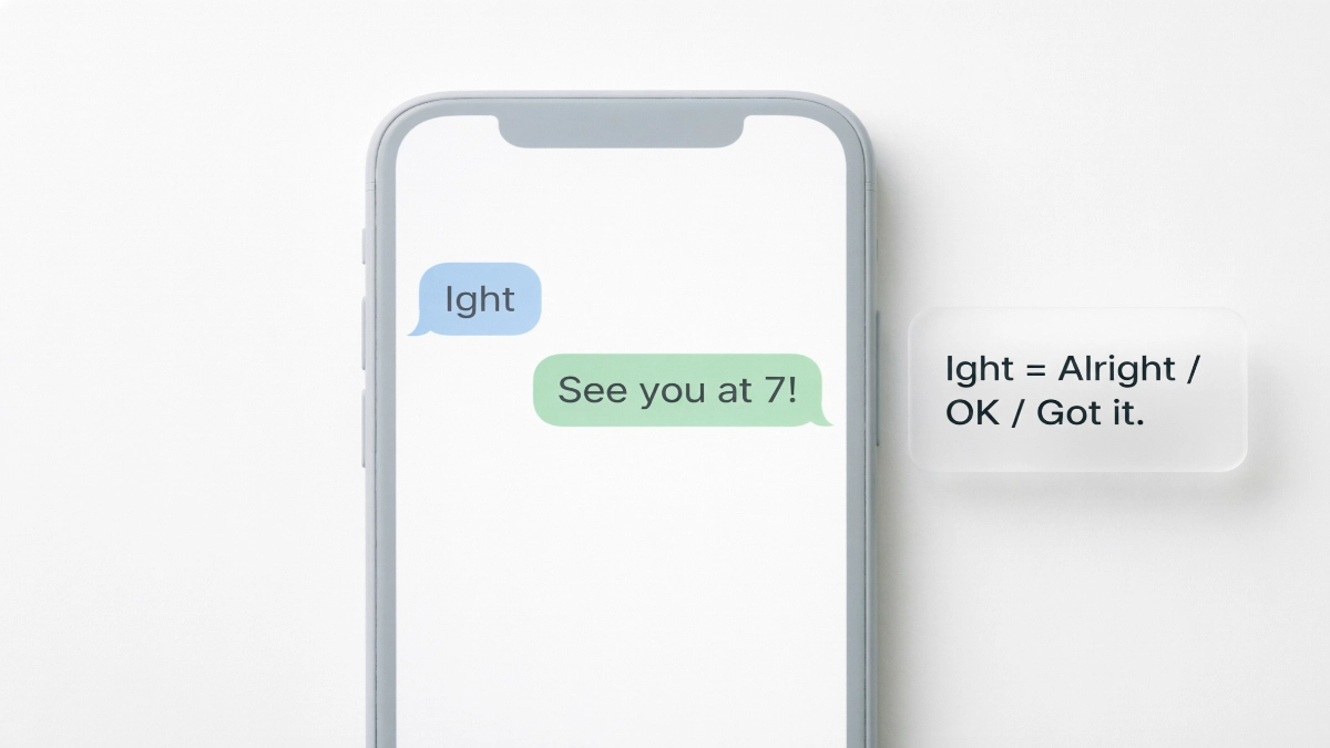 What Does "Ight" Mean