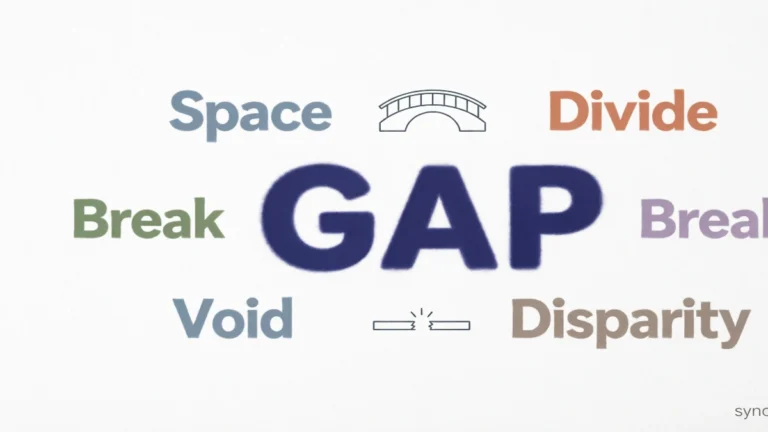 What's Another Word for Gap?
